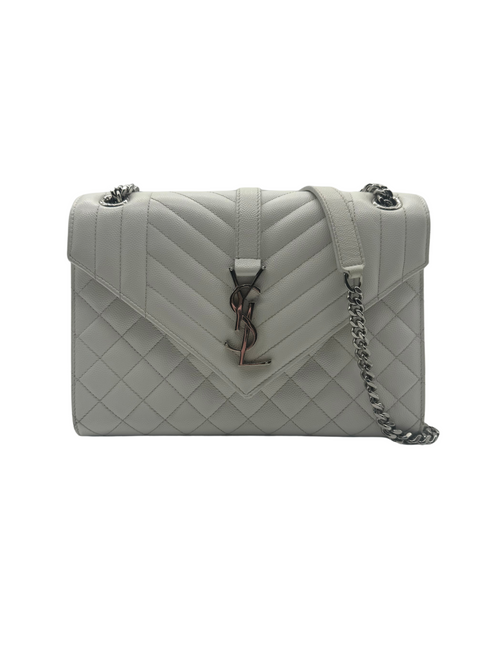 Saint Laurent Envelope Medium Quilted Shoulder Bag