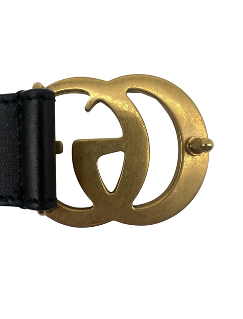 Gucci Leather Belt with GG Buckle