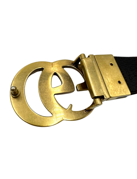 Gucci Leather Belt with GG Buckle
