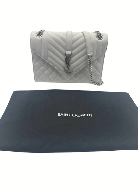 Saint Laurent Envelope Medium Quilted Shoulder Bag