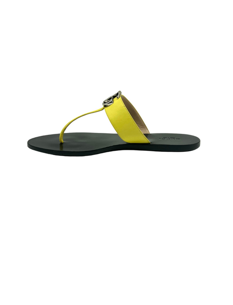 Gucci Leather Thong Sandal With Double G