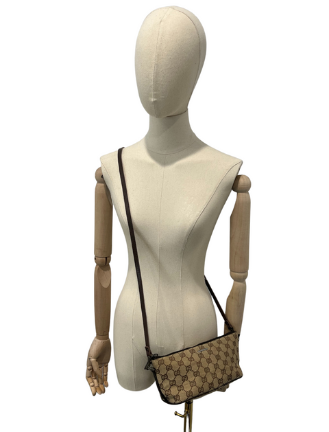 Gucci Canvas and Leather Crossbody Bag