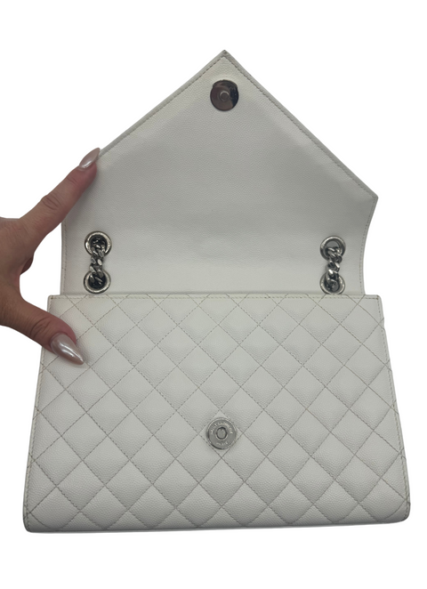 Saint Laurent Envelope Medium Quilted Shoulder Bag