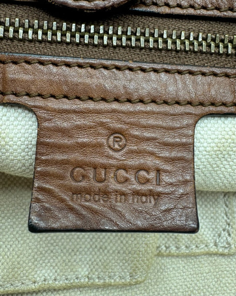 Gucci Tote Bag GG Canvas and Leather