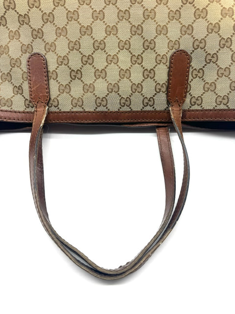 Gucci Tote Bag GG Canvas and Leather