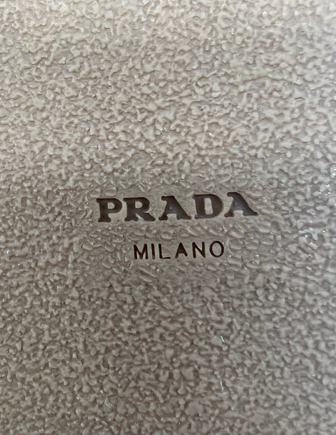 Prada Denim Espadrille Slides