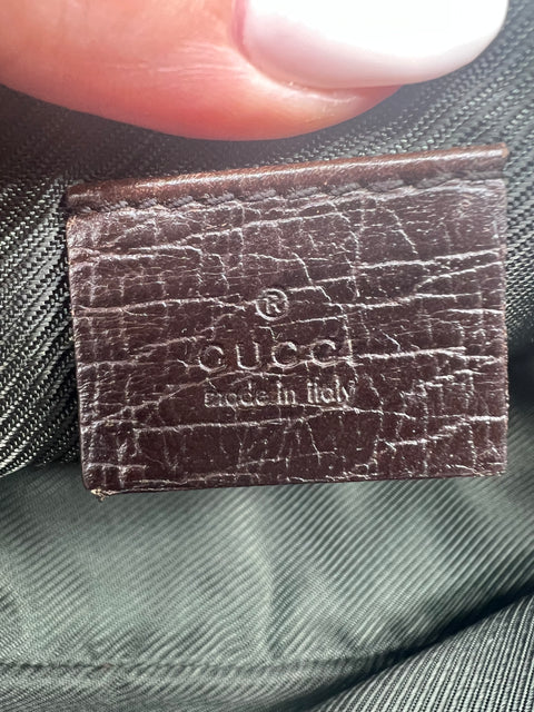 Gucci Canvas and Leather Crossbody Bag