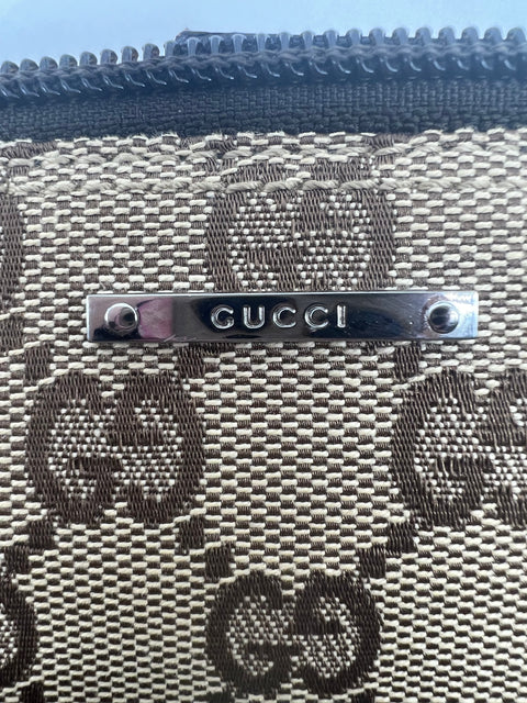 Gucci Canvas and Leather Crossbody Bag