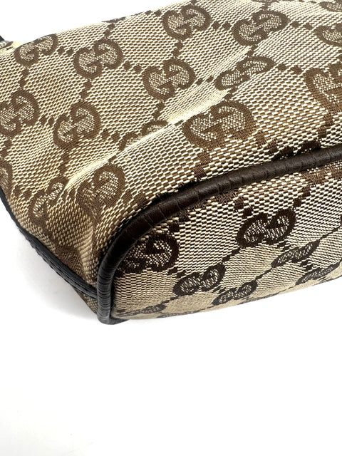 Gucci Canvas and Leather Crossbody Bag