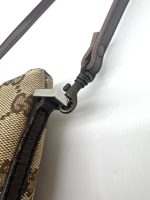 Gucci Canvas and Leather Crossbody Bag