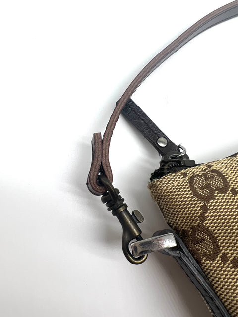 Gucci Canvas and Leather Crossbody Bag