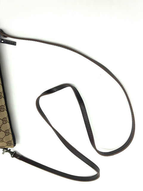 Gucci Canvas and Leather Crossbody Bag