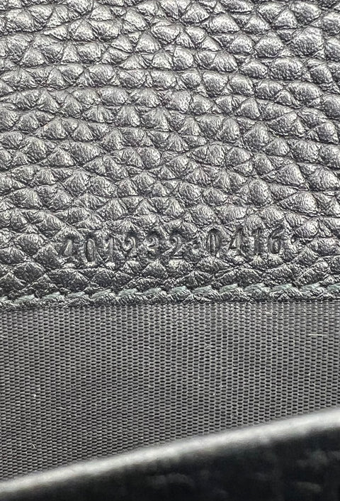 Gucci Black Mini GG Marmont Chain Shoulder Bag