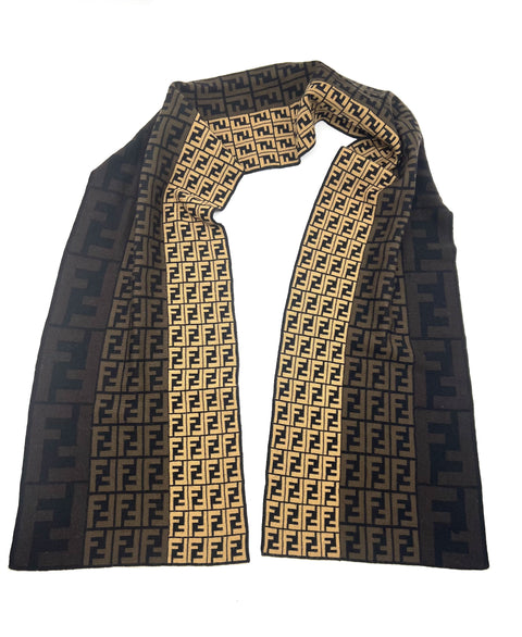 Fendi Zucca and Zucchino Scarf