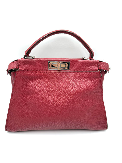 Fendi Peekaboo Selleria Two-Way Handbag