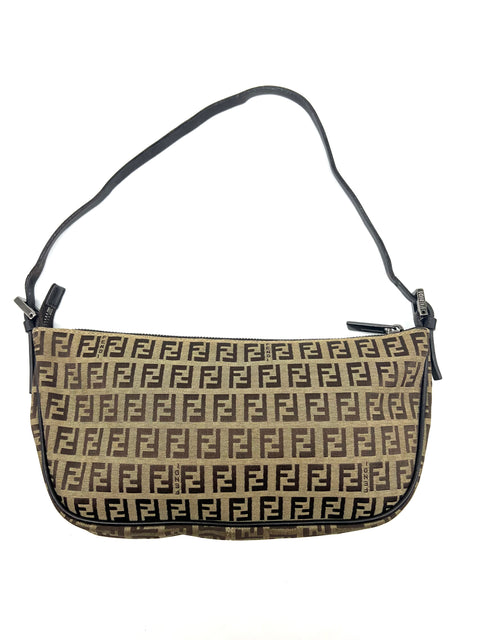 Fendi Zucchino Pochette Handbag