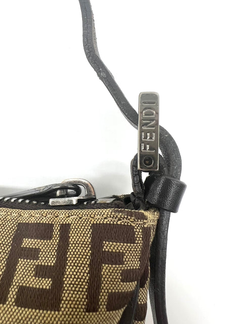 Fendi Zucchino Pochette Handbag