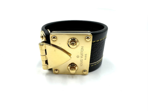 Louis Vuitton Chèvre Leather Suhali S-Lock Bracelet