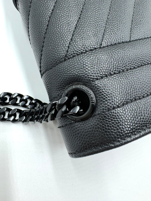 Saint Laurent Envelope Medium Leather Shoulder Bag