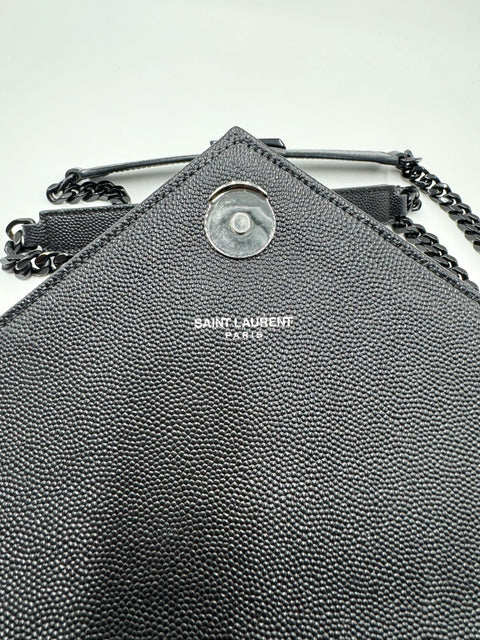 Saint Laurent Envelope Medium Leather Shoulder Bag
