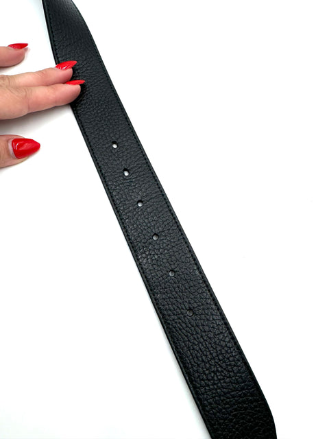 Gucci Leather Belt with GG Buckle