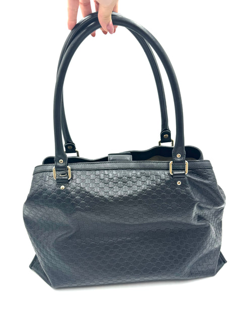 Gucci Two Way Tote Bag Black