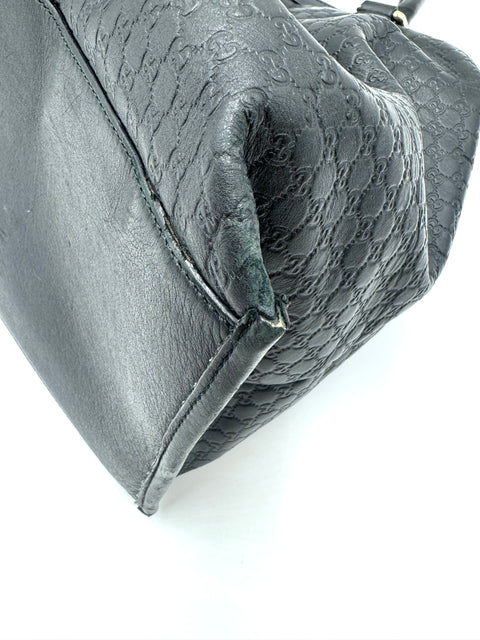 Gucci Two Way Tote Bag Black
