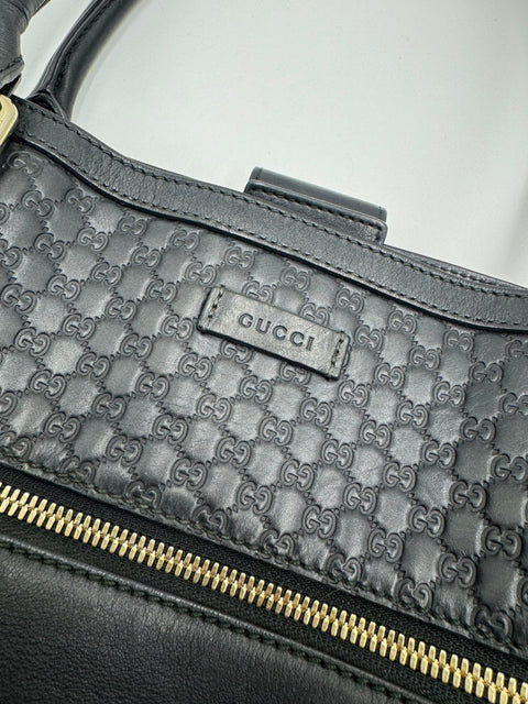 Gucci Two Way Tote Bag Black