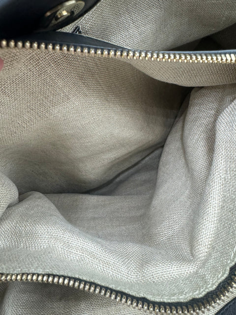 Gucci Two Way Tote Bag Black