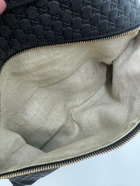 Gucci Two Way Tote Bag Black