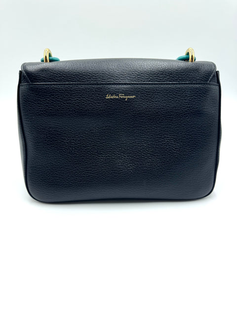 Salvatore Ferragamo Lexi Leather Shoulder Bag