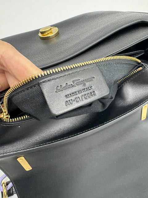 Salvatore Ferragamo Lexi Leather Shoulder Bag