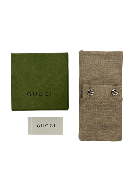 Gucci Interlocking G Earrings in Silver