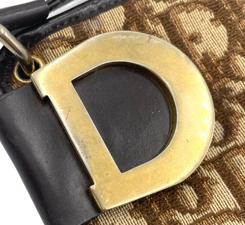 Christian Dior Trotter Brown Vintage Shoulder Bag