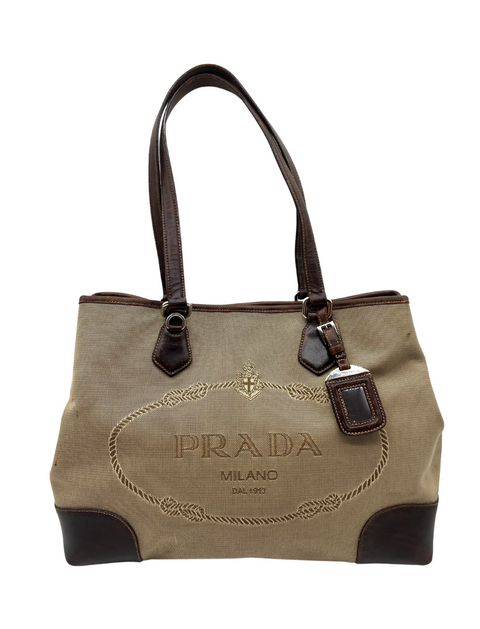 Prada Jacquard Tote Bag