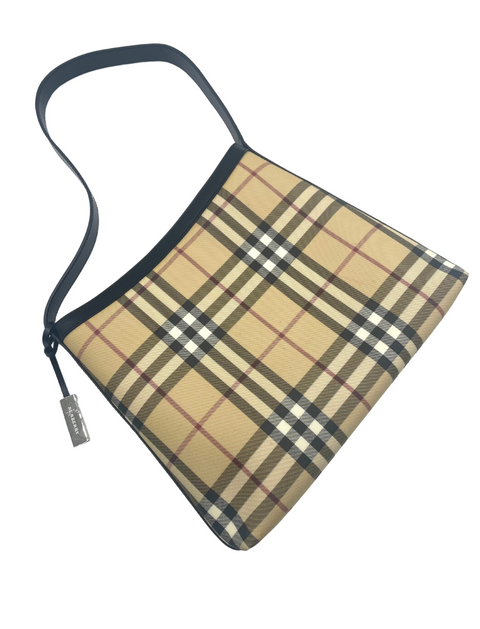 Burberry Nova Check Coated Canvas Shoulder Bag