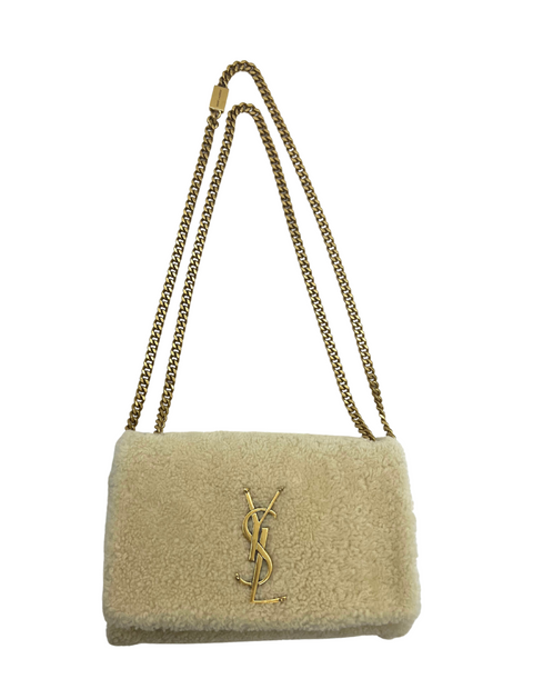 Saint Laurent Kate Shearling Shoulder Bag