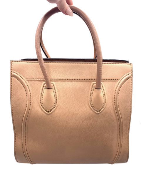 Celine Leather Medium Phantom Luggage Tote