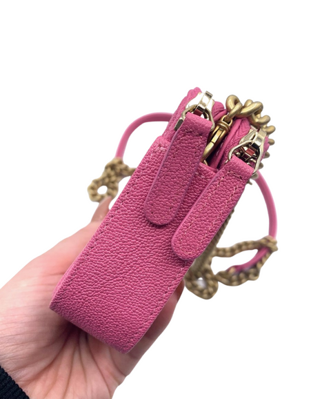 Chanel Boy Double Zip Clutch with Chain Bag