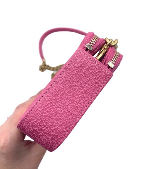 Chanel Boy Double Zip Clutch with Chain Bag