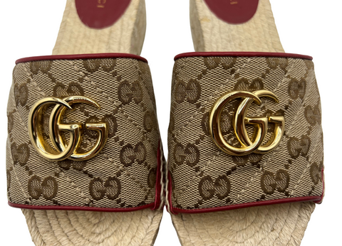 Gucci GG Canvas Espadrille Sandal