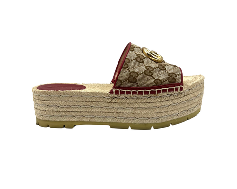 Gucci GG Canvas Espadrille Sandal