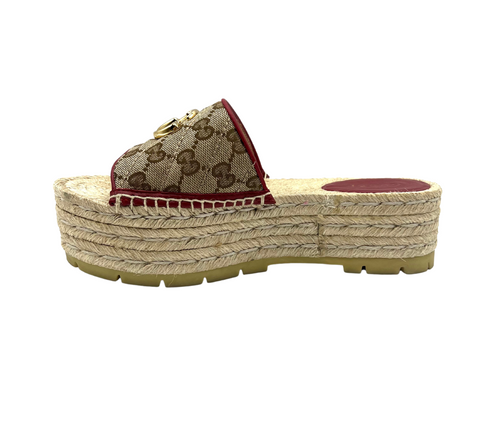 Gucci GG Canvas Espadrille Sandal