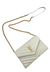 Saint Laurent Envelope Chain Wallet in Cream