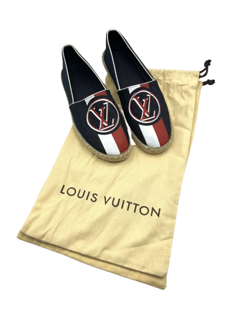 Louis Vuitton Denim Logo Espadrilles