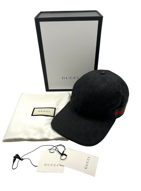 Gucci GG Canvas Baseball Hat with Web