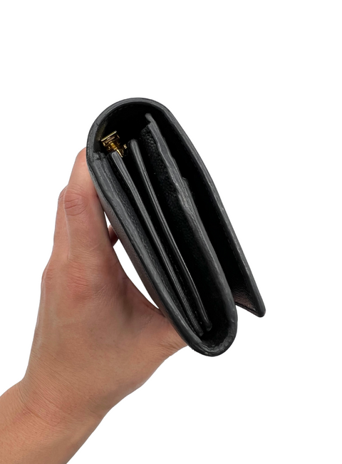 Saint Laurent Black Monogram Large Flap Wallet
