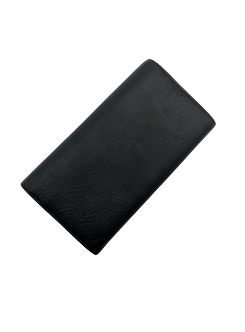 Saint Laurent Black Monogram Large Flap Wallet