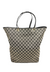 Gucci Tote Bag with Black Leather and Beige Canvas