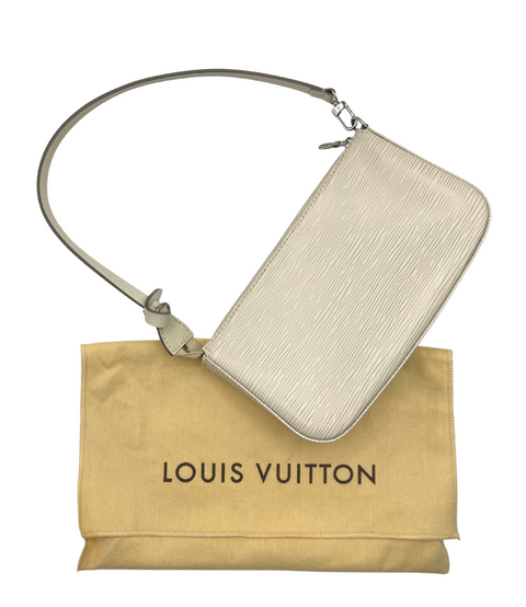 Louis Vuitton Cream Epi Leather Pochette Accessoires